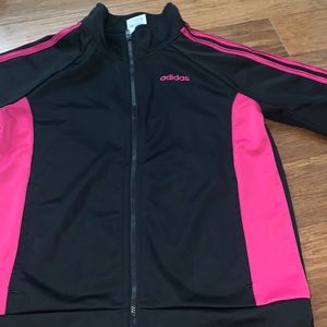 Adidas zip up sweater pink